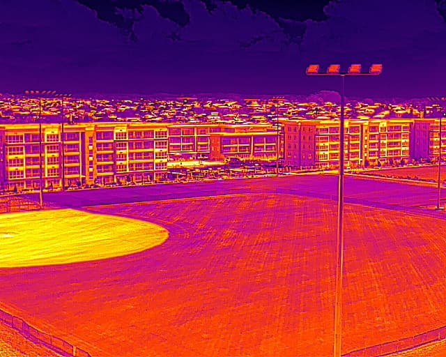 Thermal view of solar array